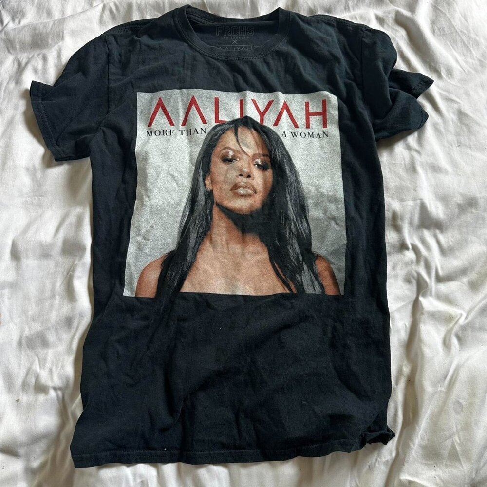 Black Vintage Aaliyah T Shirt